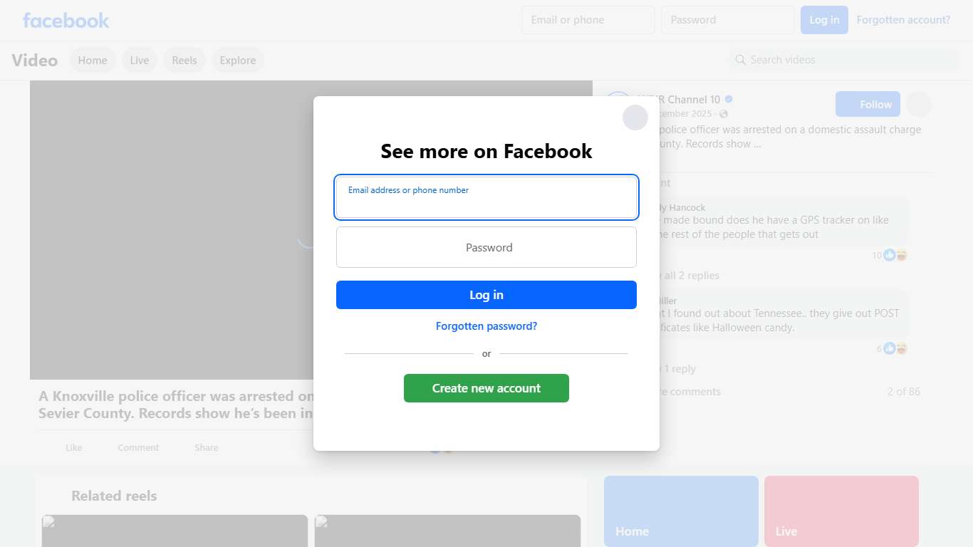 A Knoxville police officer was arrested on a domestic assault charge in Sevier County. Records show he’s been in trouble with the department before. WBIR Channel 10 Facebook