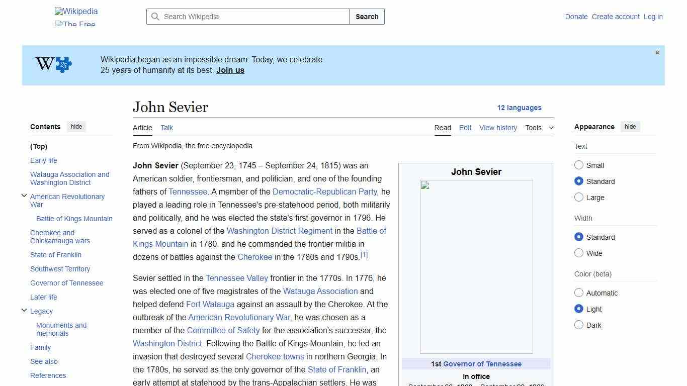 John Sevier - Wikipedia